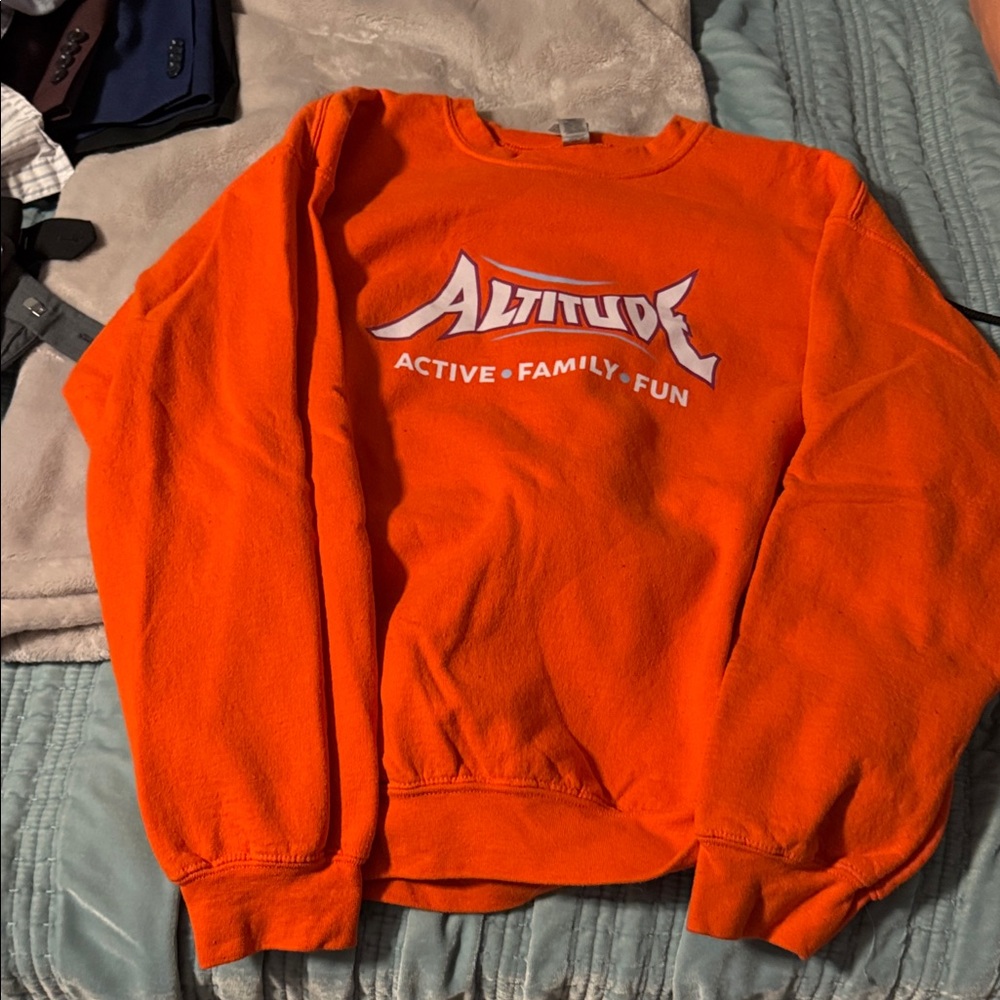 Gildan Bright Orange Crewneck Sweater